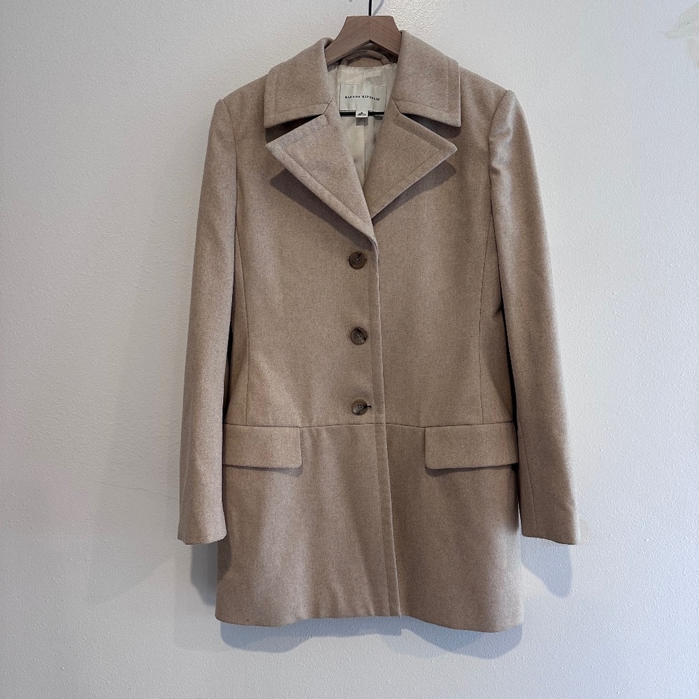 Banana Republic Tan Wool Coat